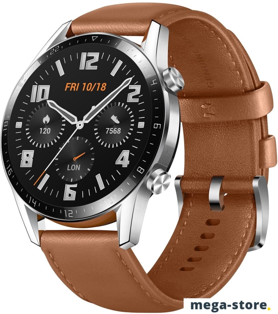Умные часы Huawei Watch GT2 Classic Edition 46 мм (коричневый)