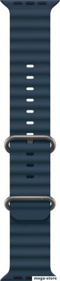 Умные часы Apple Watch Ultra 2 LTE 49 мм (титановый корпус, титановый/синий, ремешок из эластомера)