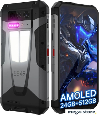 Телефон Unihertz 8849 Tank 4 12GB/512GB (черный/серый)