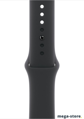 Умные часы Apple Watch Series 10 46 мм (алюминиевый корпус, черный/черный, спортивный силиконовый ремешок S/M)