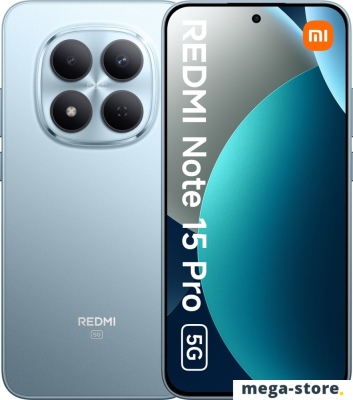 Телефон Xiaomi Redmi Note 15 Pro 5G 8GB/256GB международная версия (синий)