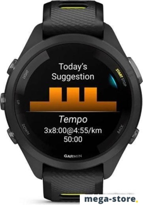 Умные часы Garmin Forerunner 265S 42 мм (черный/желтый)