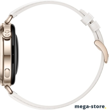 Умные часы Huawei Watch GT 6 41 мм (золотистый, с белым кожаным ремешком, международная версия)