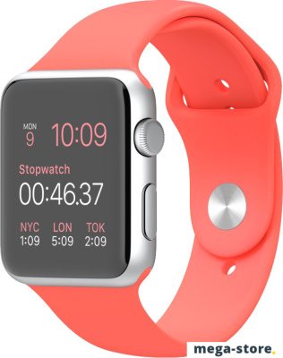 Умные часы Apple Watch Sport 42mm Silver with Pink Sport Band (MJ3R2)