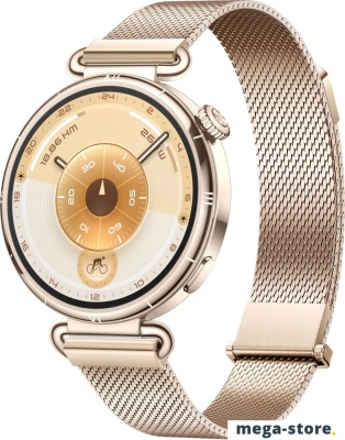 Умные часы Huawei Watch GT 6 41 мм (золотистый, с золотистым миланским браслетом, международная версия)