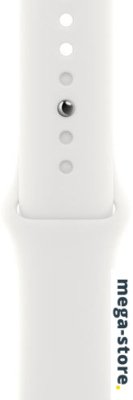 Умные часы Apple Watch SE 2 40 мм (алюминиевый корпус, серебристый/белый, спортивный силиконовый ремешок S/M)