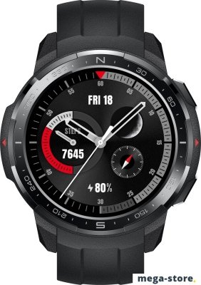 Умные часы HONOR Watch GS Pro (угольный черный, фторэластомер)