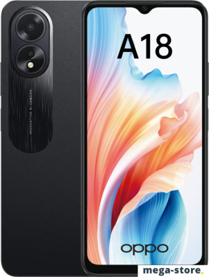 Смартфон Oppo A18 CPH2591 4GB/128GB международная версия (черный)