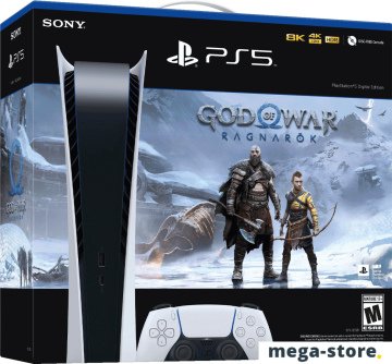 Игровая приставка Sony PlayStation 5 Digital Edition + God of War: Ragnarok