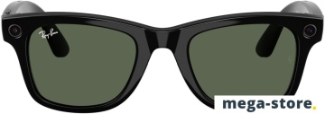 Умные очки Ray-Ban Meta Wayfarer Gen 2 RW4012 (черный глянцевый/зеленый)