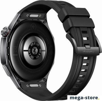 Умные часы Huawei Watch GT 6 Pro 46 мм (черный, с черным силиконовым ремешком, международная версия)