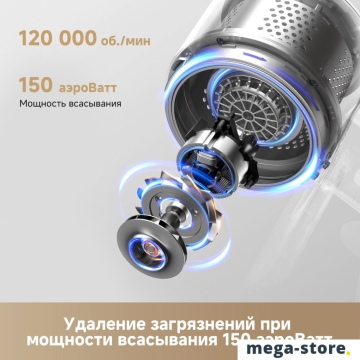 Пылесос Dreame Cordless Vacuum Cleaner R10s Pro VZV23A (евровилка, черный)