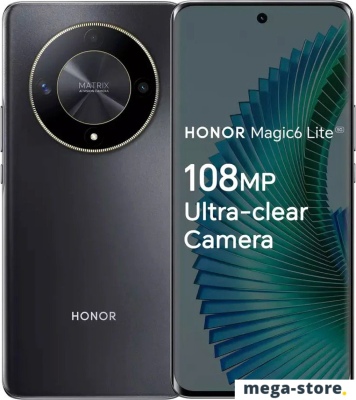 Смартфон HONOR Magic6 Lite 8GB/256GB международная версия (полуночный черный)