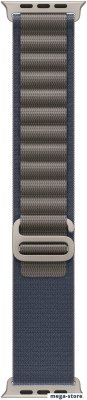 Умные часы Apple Watch Ultra 2 LTE 49 мм (титановый корпус, титановый/синий, текстильный ремешок размера S)