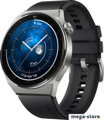 Умные часы Huawei Watch GT 3 Pro Titanium 46 мм (серый/черный)