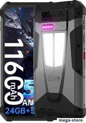 Телефон Unihertz 8849 Tank 4 12GB/512GB (черный/серый)