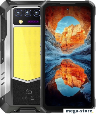 Телефон Oukitel WP100 Titan 16GB/512GB (черный/серебристый)