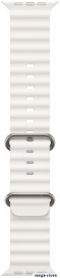 Умные часы Apple Watch Ultra 2 LTE 49 мм (титановый корпус, титановый/белый, ремешок из эластомера)