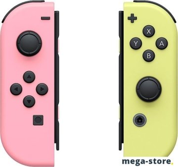 Геймпад Nintendo Joy-Con (пастельный розовый/пастельный желтый)