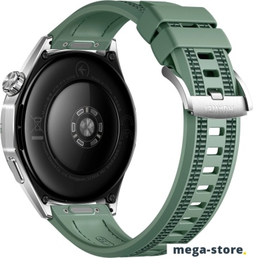 Умные часы Huawei Watch GT 6 46 мм (серебристый, с зеленым плетеным ремешком, международная версия)