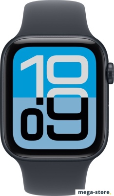 Умные часы Apple Watch SE 3 44 мм (алюминиевый корпус, полуночный/полуночный, спортивный силиконовый ремешок S/M)