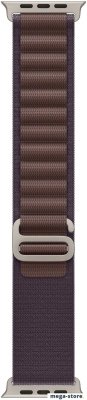 Умные часы Apple Watch Ultra 2 LTE 49 мм (титановый корпус, титановый/индиго, текстильный ремешок размера M)