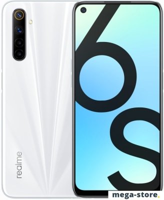 Смартфон Realme 6S 6GB/128GB международная версия (белый)